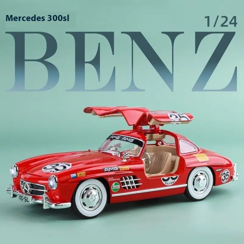 Mercedees Benz 300SL Modified Alloy Diecast Pullback Metal Car Toy