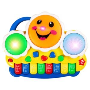 Musical Drum & Electronic Piano Keyboard Toy