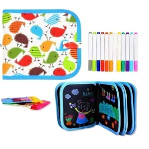 Slate Painting Kit for Kids Drawing Book with Wet Wipes