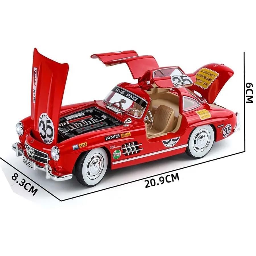 Mercedees Benz 300SL Modified Alloy Diecast Pullback Metal Car Toy