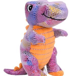Super Soft Purple Foiled Dinosaur Soft Toy
