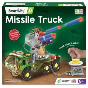 Smartivity DIY Military Vehicle for Kids 8-14 Years | Army Truck with Air Powered - Missle Launch System | Birthday Gift for Boys & Girls | I STEM Toy for 8,9,10,11,12,13,14 Years