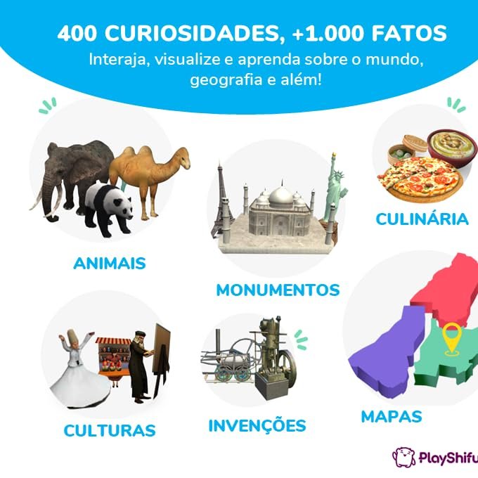 PlayShifu Globe for Children – Orboot Earth: Interactive Kids Globe with 1000+ Facts on Animals, Places & Monuments | Tech-Powered Learning Toy & STEM Gift for Kids Ages 4–10 - Image 4