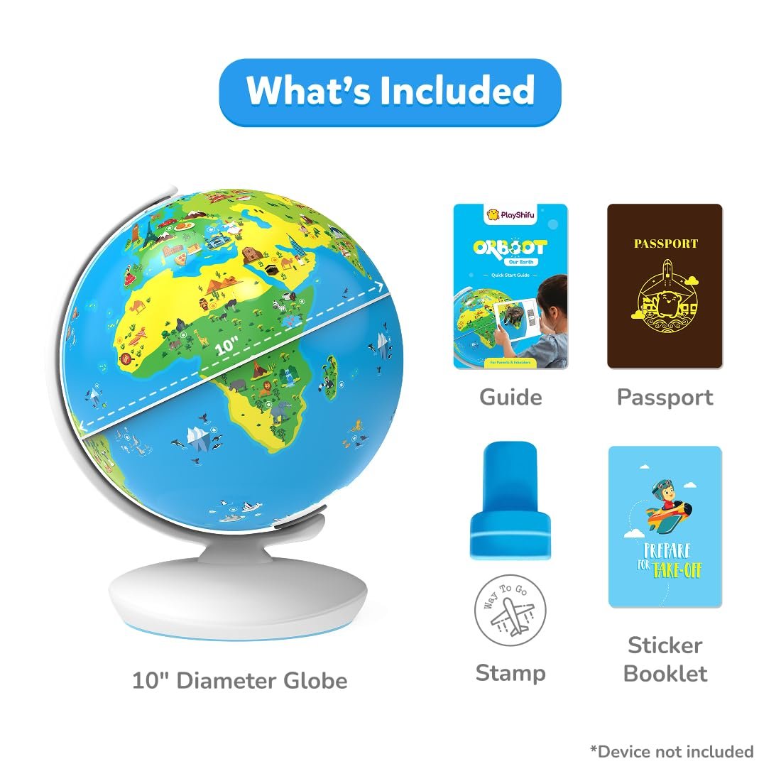 PlayShifu Globe for Children – Orboot Earth: Interactive Kids Globe with 1000+ Facts on Animals, Places & Monuments | Tech-Powered Learning Toy & STEM Gift for Kids Ages 4–10 - Image 5