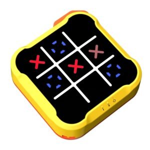 Bacare Tic Tac Toe Bolt,Handheld Electric Puzzle Game Console,Electronic Board Games for Educational and Memory Growth,Gift Ideal for Kids and Adults' Birthday,Portable Travel for Car Ride,Multicolour