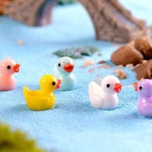 Chocozone Pack of 30 Cute Duck Miniatures Garden Decoration Gifts Home Decor Fairy Garden Decor Landscape Decorations