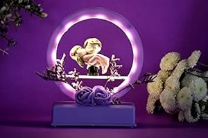 Cachet India Chocozone Musical Couple Showpiece with Lights Valentine Gift for Girlfriend Wife Birthday Gifts for Girls Romantic Couple Gifts (Hug Miniature)(Pink), 35 x 24 Centimeters