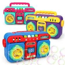 The Kawaii Booth Radio Bubble Machine | Portable Automatic Bubble Machine for Kids | 5000+ Bubbles/Min | Bubble Toys with Music & Light | Indoor/Outdoor Games Birthday Party | Best Gift for Kids