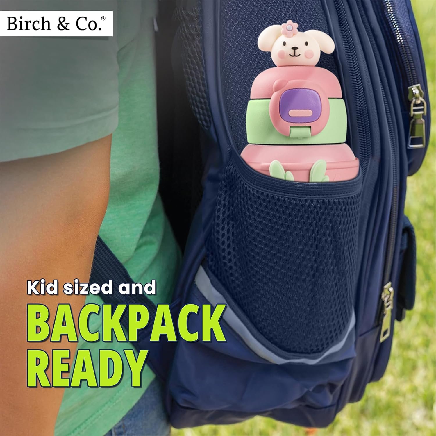 Kids Water Bottle - Water Bottle for School - Sipper Water Bottle for Kids - Waterbottle for Girls and Boys, Stainless Steel 316, Spill-Proof, BPA-Free, Perfect for School and Play, Pink - Image 4