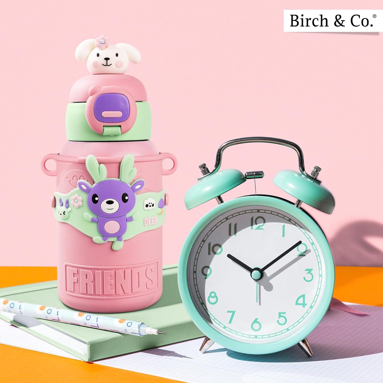 Kids Water Bottle - Water Bottle for School - Sipper Water Bottle for Kids - Waterbottle for Girls and Boys, Stainless Steel 316, Spill-Proof, BPA-Free, Perfect for School and Play, Pink - Image 6