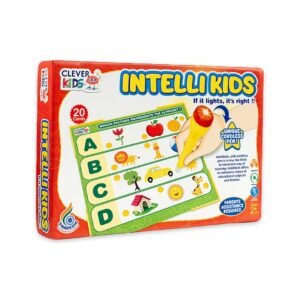 ntellikids Electro Game, 10 Double Sided Printed Cards, If it Lights its Right!! Learn About Alphabet,Numbers,Colors,Shapes,etc