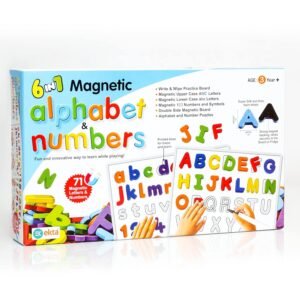 6 in 1 Magnetic Alphabet & Numbers Game, Learning & Educational Magnetic Board Game