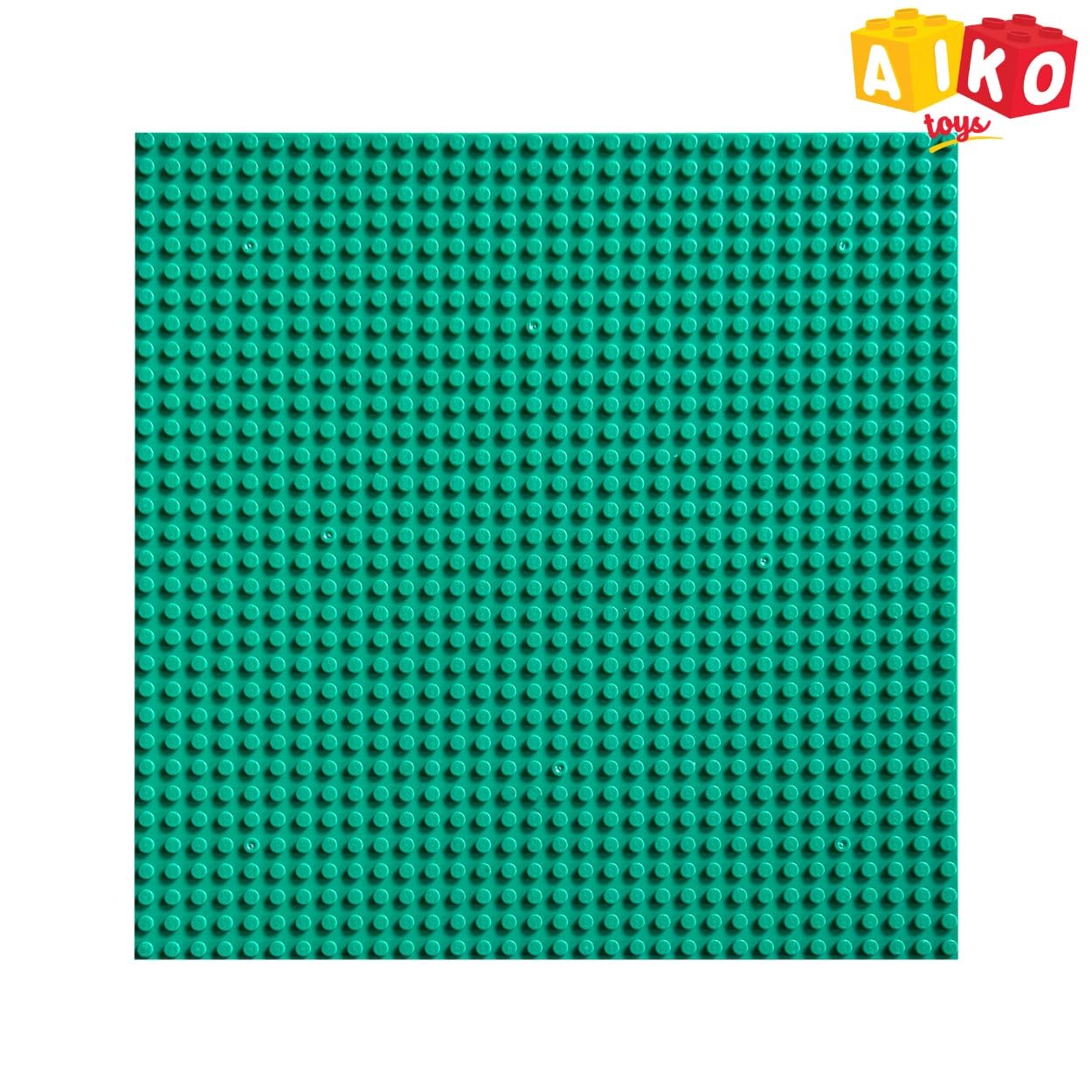 Classic Green Base Plate – 32 x 32 Studs (10" x 10") | Durable ABS Plastic Building Base | Sturdy Foundation for Construction Play | Compatible with Major Block Brands | Ideal Gift for Kids 4+ - Image 6