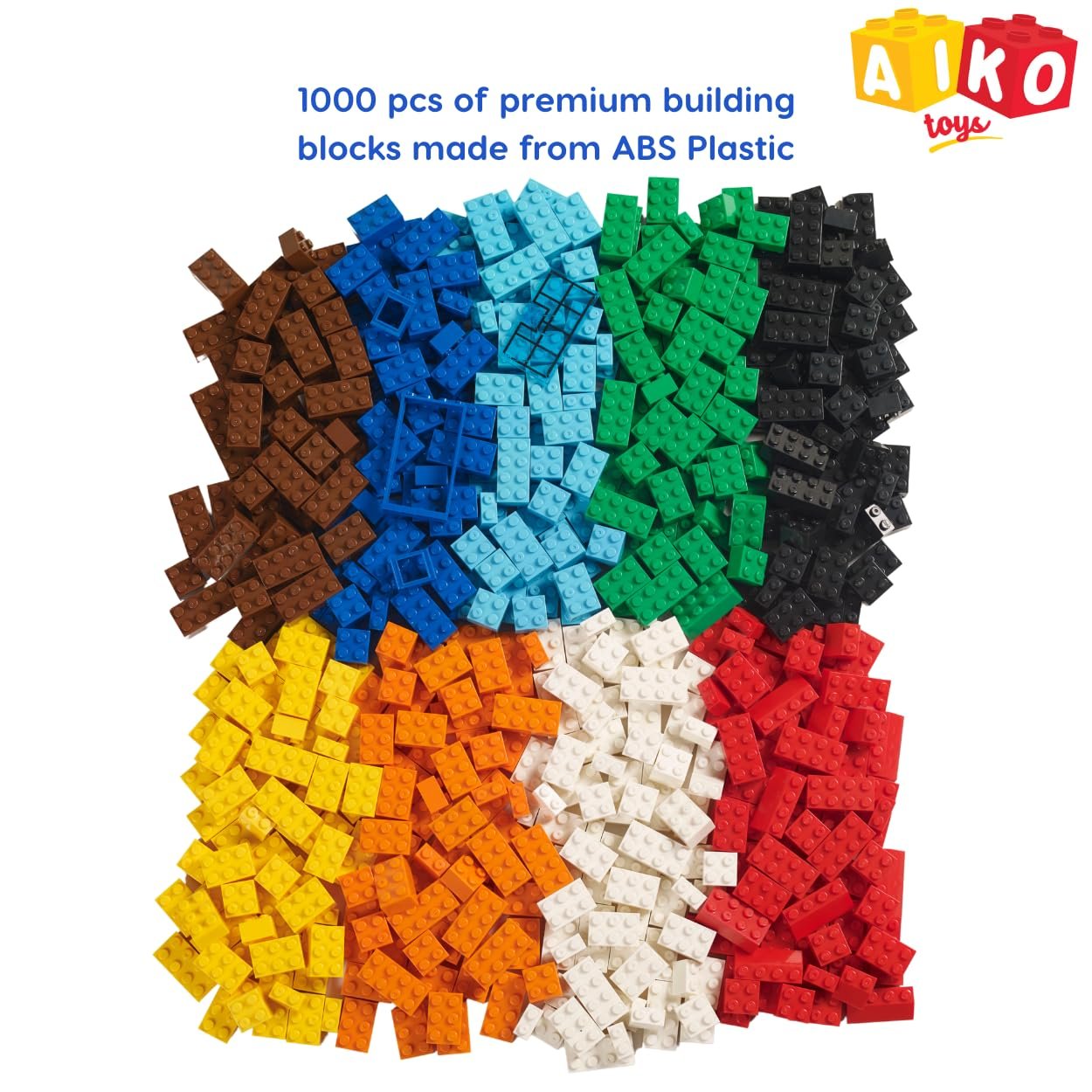 500 Piece Box of Blocks | Building Block Set for Kids 4+ | Multi-Color Construction Toy with Idea Booklet | STEM Learning Gift for Boys & Girls - Image 5