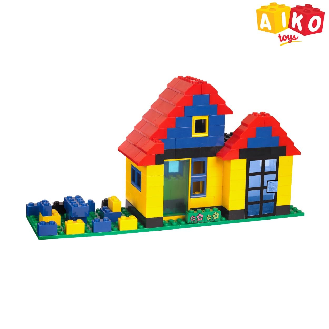 Town House Set No.5 | 240 Pcs ABS Plastic Building Blocks | Multi-Colour Construction Toy for Kids | Learning & Educational Blocks with Idea Booklet| Best Gift for Boys & Girls 4+ - Image 7