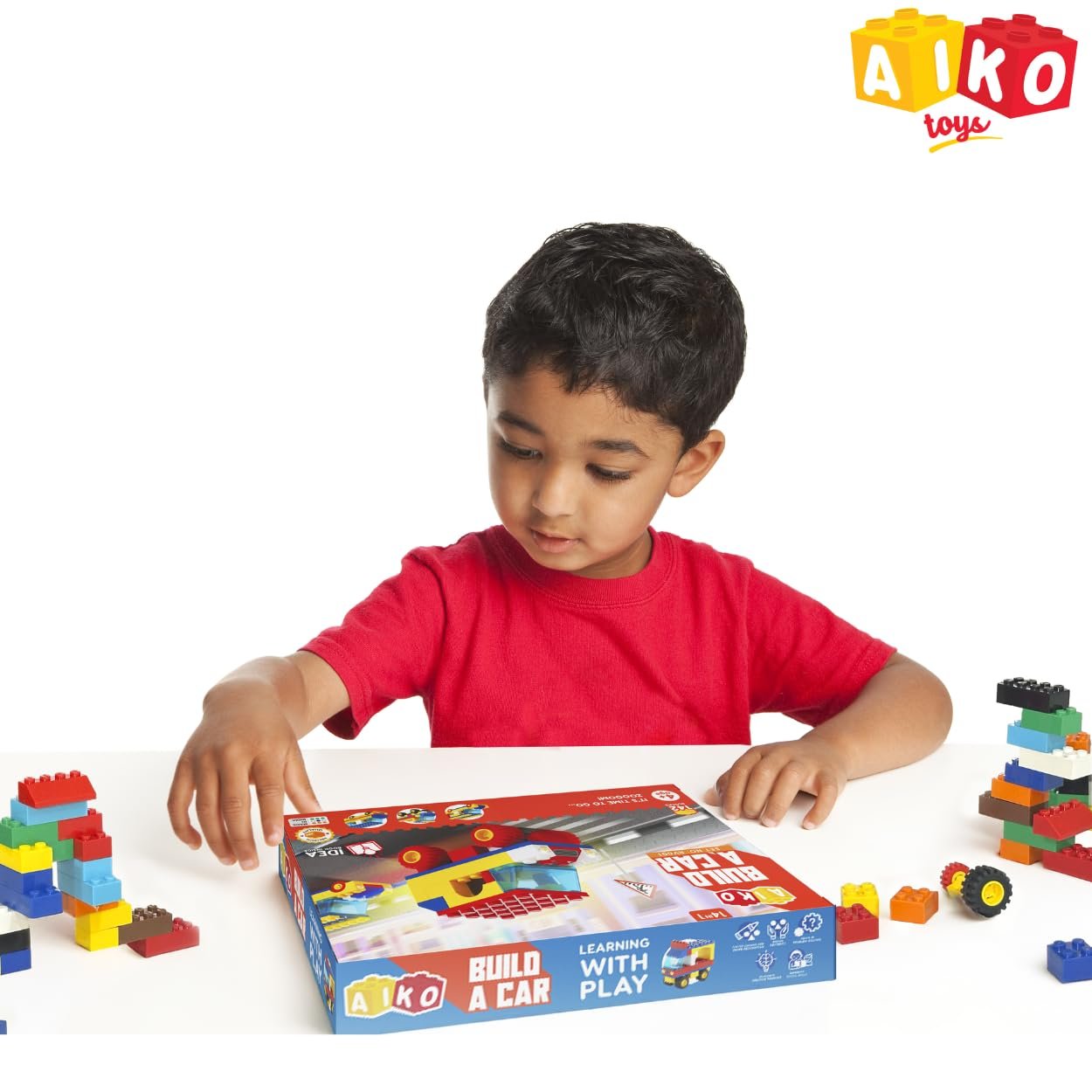 Build A Car Building Blocks Set – 142 Pieces | Multi-Color ABS Plastic Construction Toy | 14 Vehicle Models | STEM Learning & Creativity for Kids 4+ - Image 4