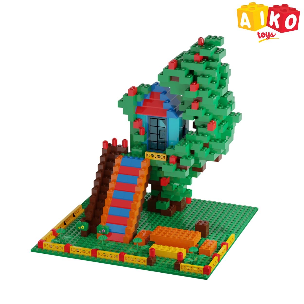 Tree House Building Blocks Set – 535 Pieces | ABS Plastic Multi-Color Construction Toy | Includes Idea Booklet | Creative Play for Kids 6+ - Image 2