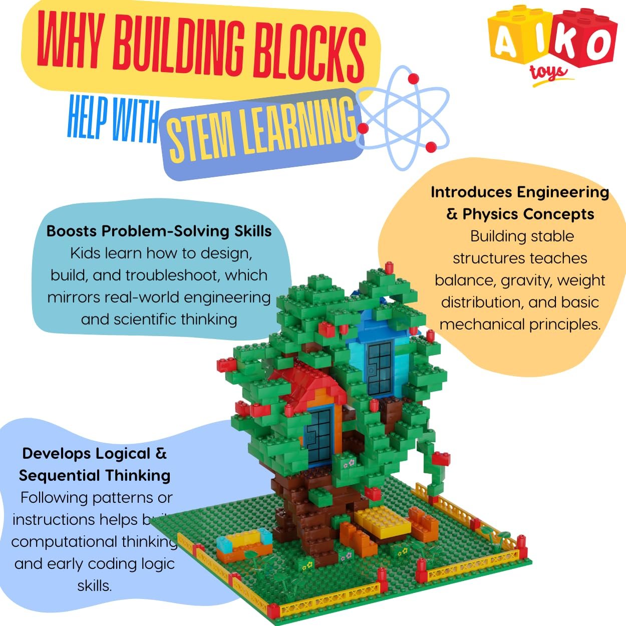 Tree House Building Blocks Set – 535 Pieces | ABS Plastic Multi-Color Construction Toy | Includes Idea Booklet | Creative Play for Kids 6+ - Image 7