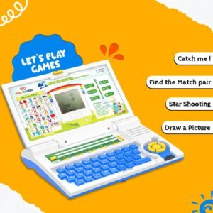 Wembley Educational Kids Laptop Learning Toy for 2-5 Years Boys Girls Computer Toys for 3 Years Fun Activity Learning Alphabet,Letter,Words,Games,Mathematics,Music,Logic Memory Tool - Blue