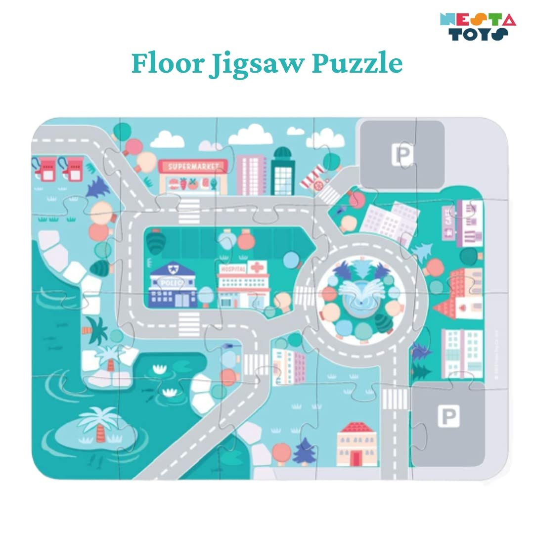 NESTA TOYS - 115 Pieces Wooden City Building Blocks | Stacking Educational Toys |Building Toys for Creative Play (3+ Years Kids) - Image 8