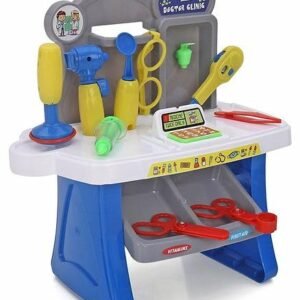 TOYSCAPE Doctors Clinic Mini Set | Includes Stethoscope, Thermometer, Syringe | Set of 15 | 29 x 9 x 40 Cm | Age 3+
