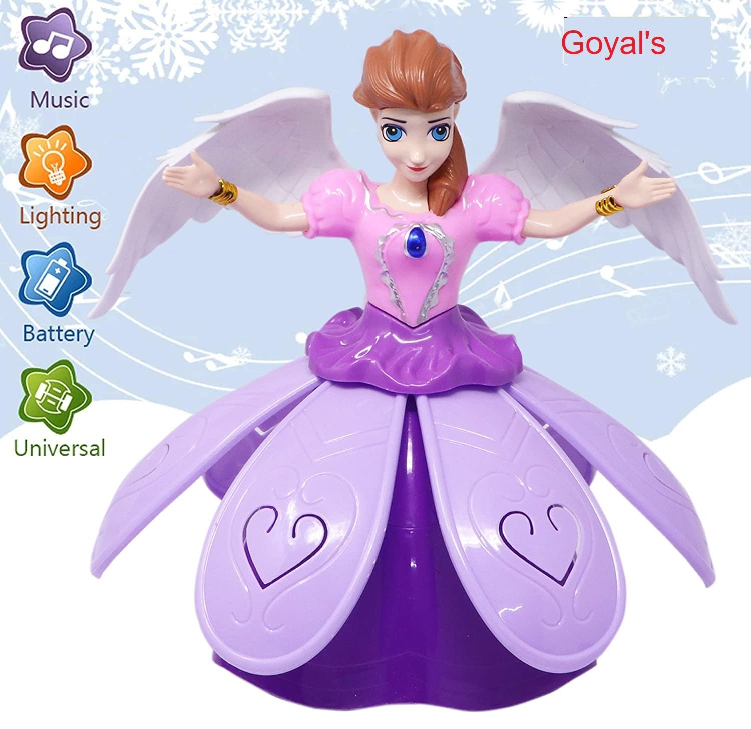Goyal's Angel Girl Musical Dancing Rotating Toy with Attractive Multi Color Flashing Lights for Kids - Image 8