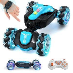 JH00513 (2) Gesture Sensing Rc Stunt Car,Remote Control Transform Car 2.4ghz 4WD 360° Rotating Drift RC Cars with Lights & Music,Kids Toys for Boys 5-8,Ideas Gifts for Kids Age 6 7 9 10 11 12 Years Old