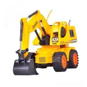 JH00565 (4) S2B BROTHERS® Friction Power Remote Control Construction Truck – Full-Function JCB Excavator Crawler with Lights & Sounds – Durable RC Construction Vehicle Toy for Boys & Girls