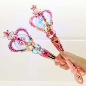 FunBlast Kid Magical Wand With Flashing Light and Music - Princess Fairy Toy, Birthday Gift for Girls (Random Design)