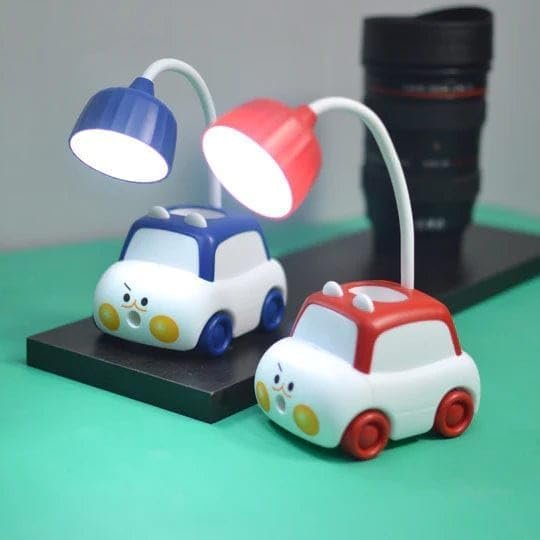 SWADEC Car Shape Table Light with Pencil Stand and Sharpener, Eye Protection Light for Reading and Night Light for Kids (Set of 1)(Multicolour) - Image 7