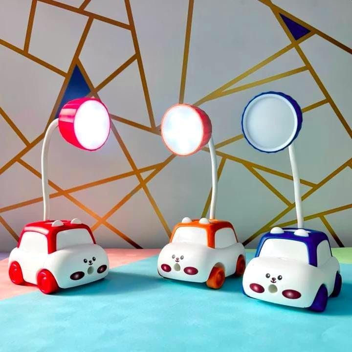 SWADEC Car Shape Table Light with Pencil Stand and Sharpener, Eye Protection Light for Reading and Night Light for Kids (Set of 1)(Multicolour) - Image 8