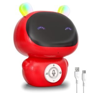 Mirana Mr. Robot | Smart Interactive Talkback Toy for Kids | USB Rechargeable Type-C | in-Built Music | Best Gift for Boys & Girls 2 3 4 5 6 7 8+ Years (Red)