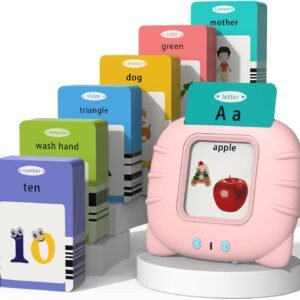 SUPER TOY 112 Talking Flash Cards Educational Toys for 3+ Years Old Baby, Early Learning Educational Electronic Interactive Montessori Toys Birthday Gift for Pre School Children