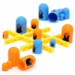 Aditi Toys 3D Gobble Game Engaging Strategy Gobblet Gobbler Board Game, Learning Toy for Kids & Families, Tic Tac Toe Brain Game for Boys Girls, Above 3+ Age, BIS Approved.