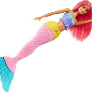 Barbie Dreamtopia Mermaid Doll with Pink Hair, Gift for Kids Ages 3 andd Up