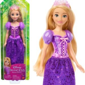 Mattel Disney Princess Dolls, Rapunzel Posable Fashion Doll with Sparkling Clothing&Accessories, Disney Movie Toys????