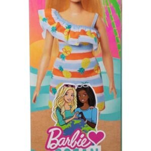 Barbie® Doll, Kids Toys, Loves The Ocean Blonde Doll, Doll Body Recycled Plastics, Summer Clothes and Accessories ​