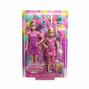 Celebration Fun Dolls & Accessories, Photobooth Playset with Skipper & Stacie Dolls, Frame & Accessories