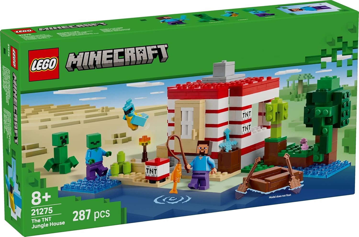 LEGO Minecraft The TNT Jungle House, Video Game Collectible Toy 21275 Building Blocks Toys for 8+ Gift for Boys and Girls - Image 10