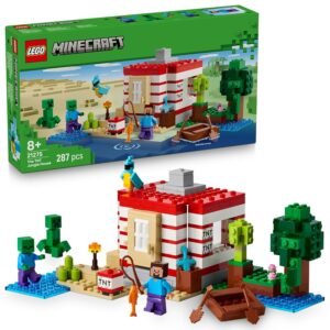 LEGO Minecraft The TNT Jungle House, Video Game Collectible Toy 21275 Building Blocks Toys for 8+ Gift for Boys and Girls