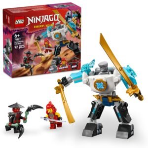 LEGO NINJAGO Zane’s Battle Suit Mech Pretend Play Toy Set 71827 Building Blocks Toys for 6+ Gift for Boys and Girls