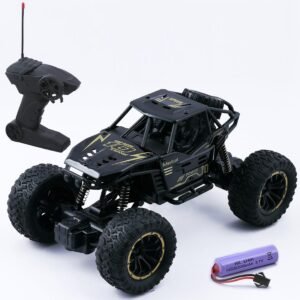 Wembley Rc Monster Truck| Remote Control Car for Kids| Rock Crawler 5 Function 1:18 RC Car Toys for Boys| 2WD Off-Road High Speed Remote Toys for Kids 5 Years 12 (Black)
