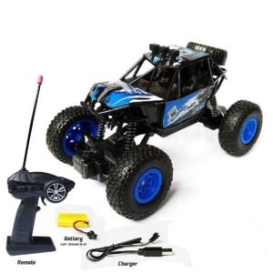 Remote Control Plastic Racing Car Rock Crawler 4 Wheel Drive Metal Alloy Body Rock Climber High Speed Monster Racing Car- (Pack of 1) (Color May Vary) (Latest 2024)