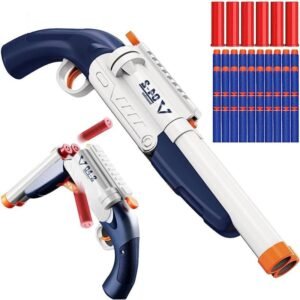 JH00855 (3) Toy Blast Gun with Shell Ejection & Foam Bullets | Soft Bullet Toy Gun for Kids | Indoor & Outdoor Shooting Play Toy for Boys & Girls | Safe Action Toy Gun (Pack of 1, Multicolor)