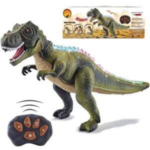 Rc Dinosaur Toys For Kids 3-5 5-7 8-12 Remote Control Trex Dinosaur Toys For Boys Girls Age 3to7+ Large Light Up Robot Dino With Roar Walking Dancing Moving Birthday Xmas Gift For Toddlers