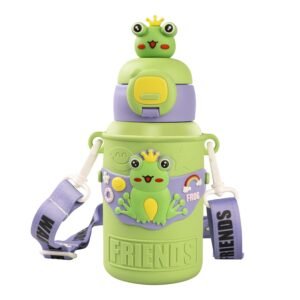 Kids Water Bottle - Water Bottle for School - Sipper Water Bottle for Kids - Waterbottle for Girls and Boys, Stainless Steel 316, Spill-Proof, BPA-Free, Perfect for School and Play, Limegreen