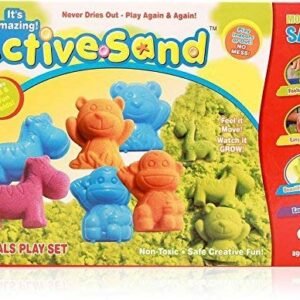 JH00970 Toys Active Sand Model Animals Play Kit, Multicolor