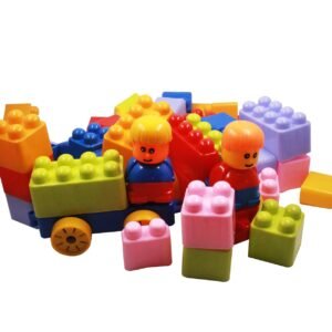 House Building Blocks with Windows Set-2, Building Blocks for Kids, Block Game for Kids (Multicolor, Big Size) - 64 Pieces