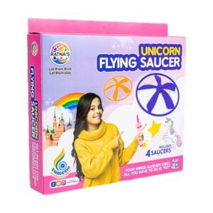 JH00994 (8) Flying Saucer Unicorn 3 in 1 Indoor & Outdoor Toy Can Be Played as Space Rocket, Sliding Wall & Spinning TOP for Kids