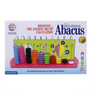 Educational Abacus Senior for Kids to Count, add & Subtract with Colourful Beads Multicolor